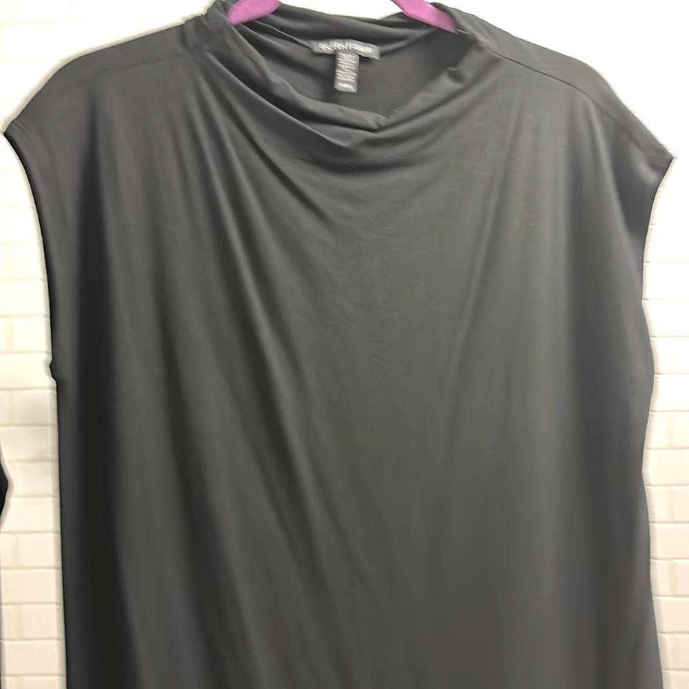 Eileen Fisher slight cowl neck tunic top, Size M
